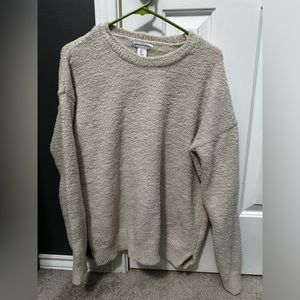 Sherpa cream pajama set